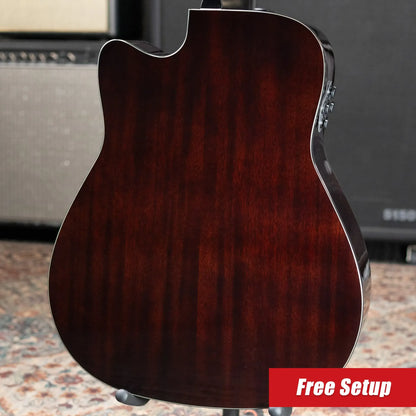 Yamaha TAG1 C Dreadnought Cutaway Acoustic/Electric Guitar - Sand Burst with Gig Bag