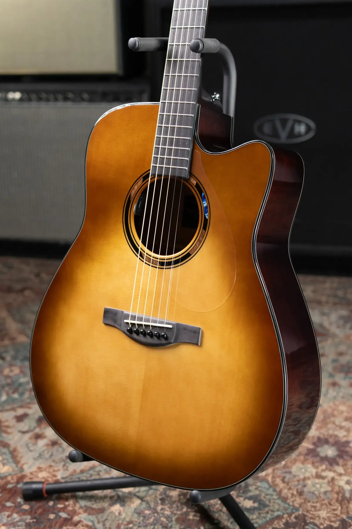 Yamaha TAG1 C Dreadnought Cutaway Acoustic/Electric Guitar - Sand Burst with Gig Bag