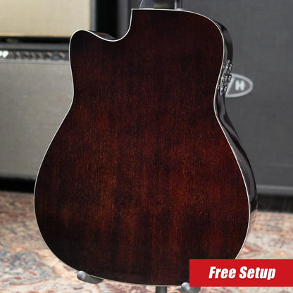 Yamaha TAG1 C TransAcoustic Dreadnought Cutaway Acoustic/Electric Guitar - Natural with Gig Bag