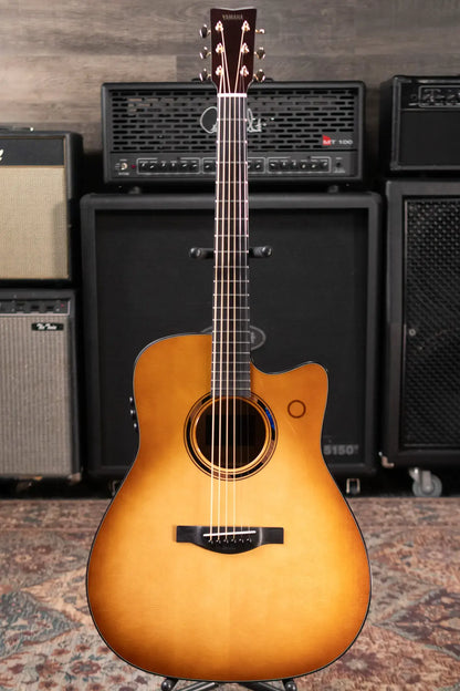 Yamaha TAG3 C TransAcoustic Dreadnought Acoustic/Electric Guitar - Sand Burst with Hard Bag