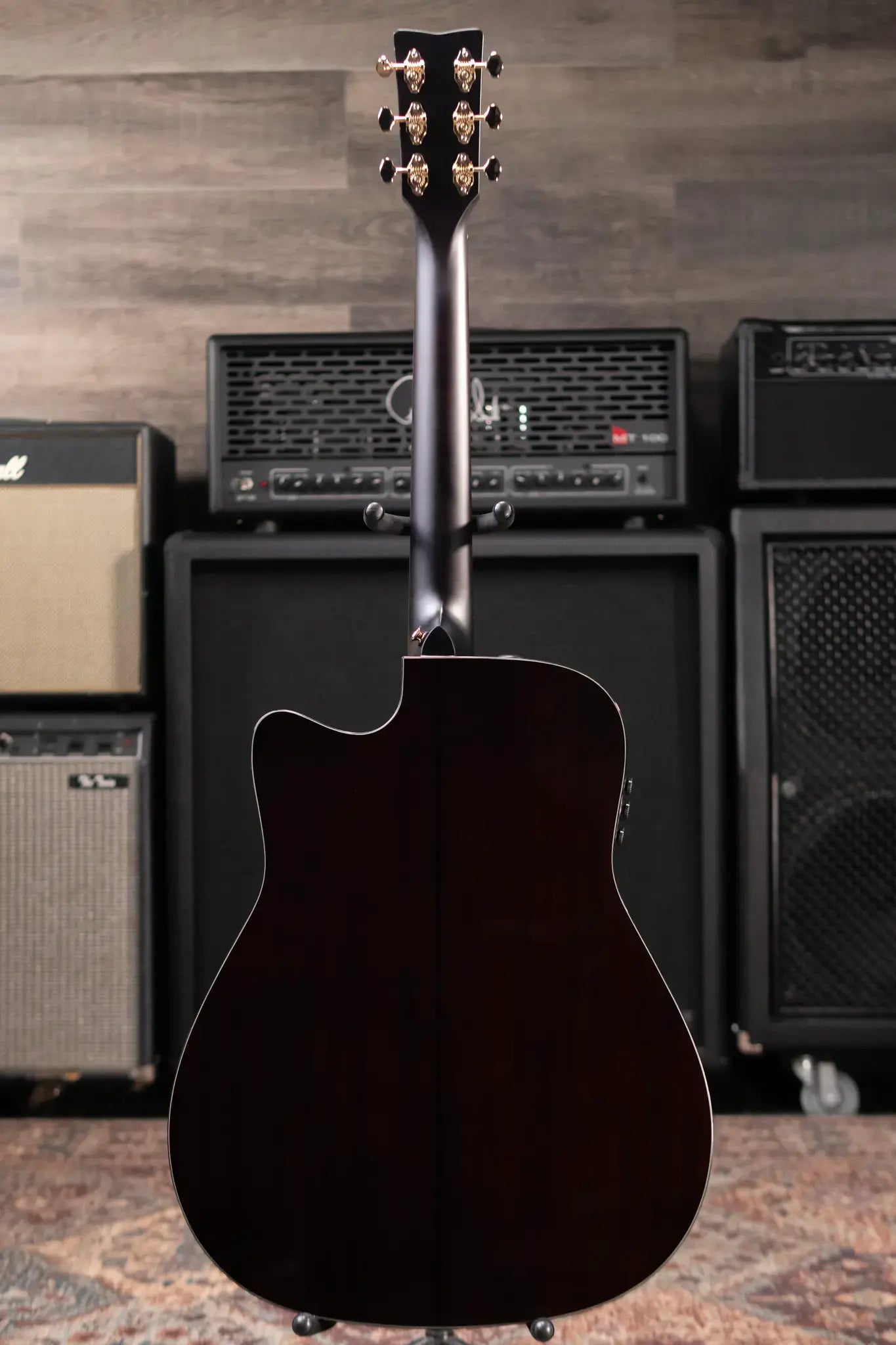 Yamaha TAG3 C TransAcoustic Dreadnought Acoustic/Electric Guitar - Sand Burst with Hard Bag