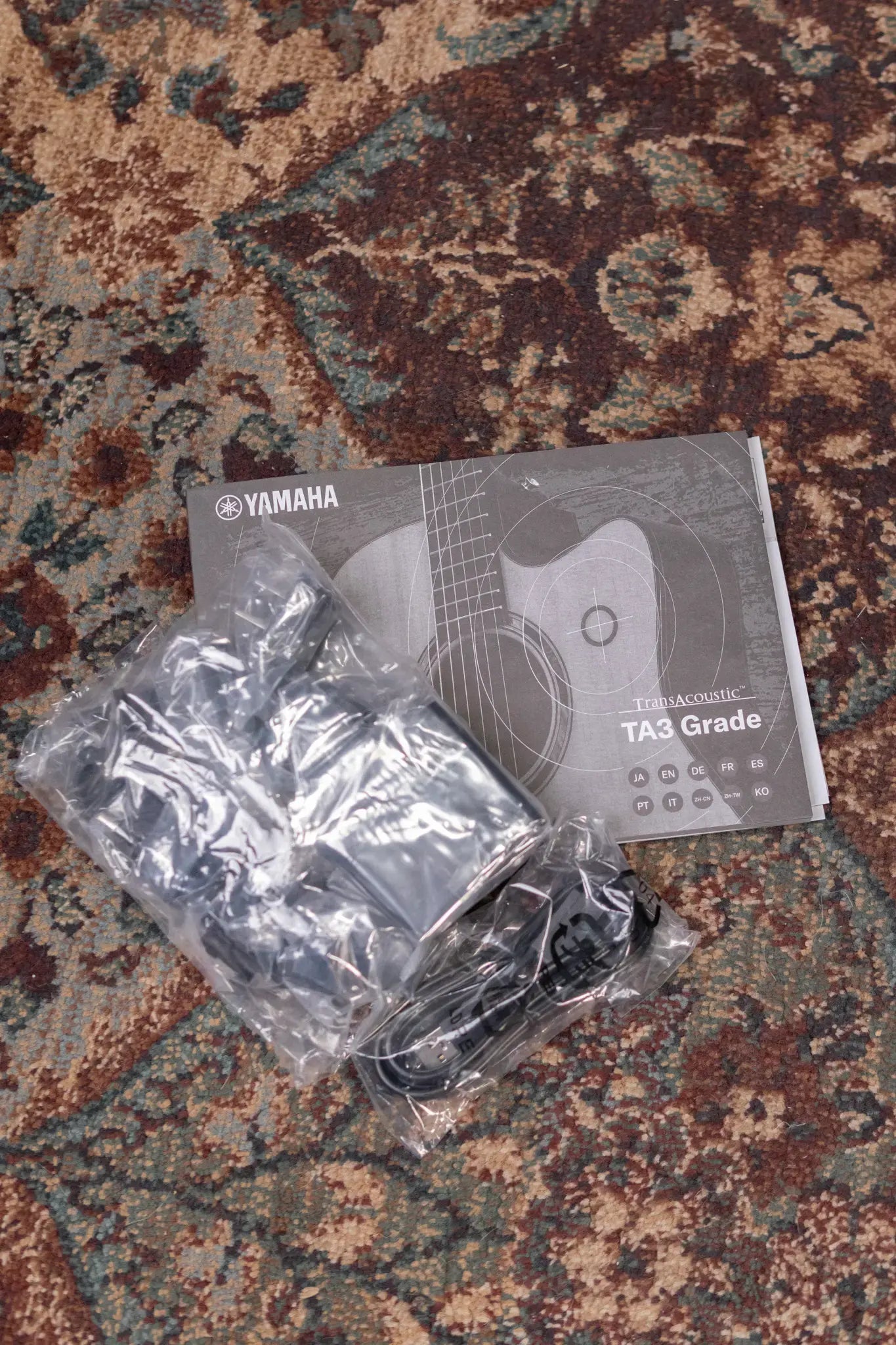 Yamaha TAG3 C TransAcoustic Dreadnought Acoustic/Electric Guitar - Sand Burst with Hard Bag