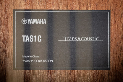 Yamaha TAS1 C Concert Cutaway Acoustic/Electric Guitar - Natural with Gig Bag