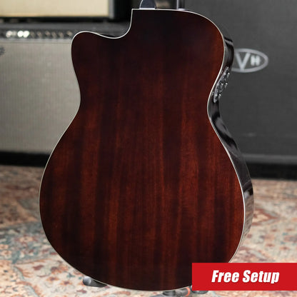 Yamaha TAS1 C Concert Cutaway Acoustic/Electric Guitar - Sand Burst with Gig Bag