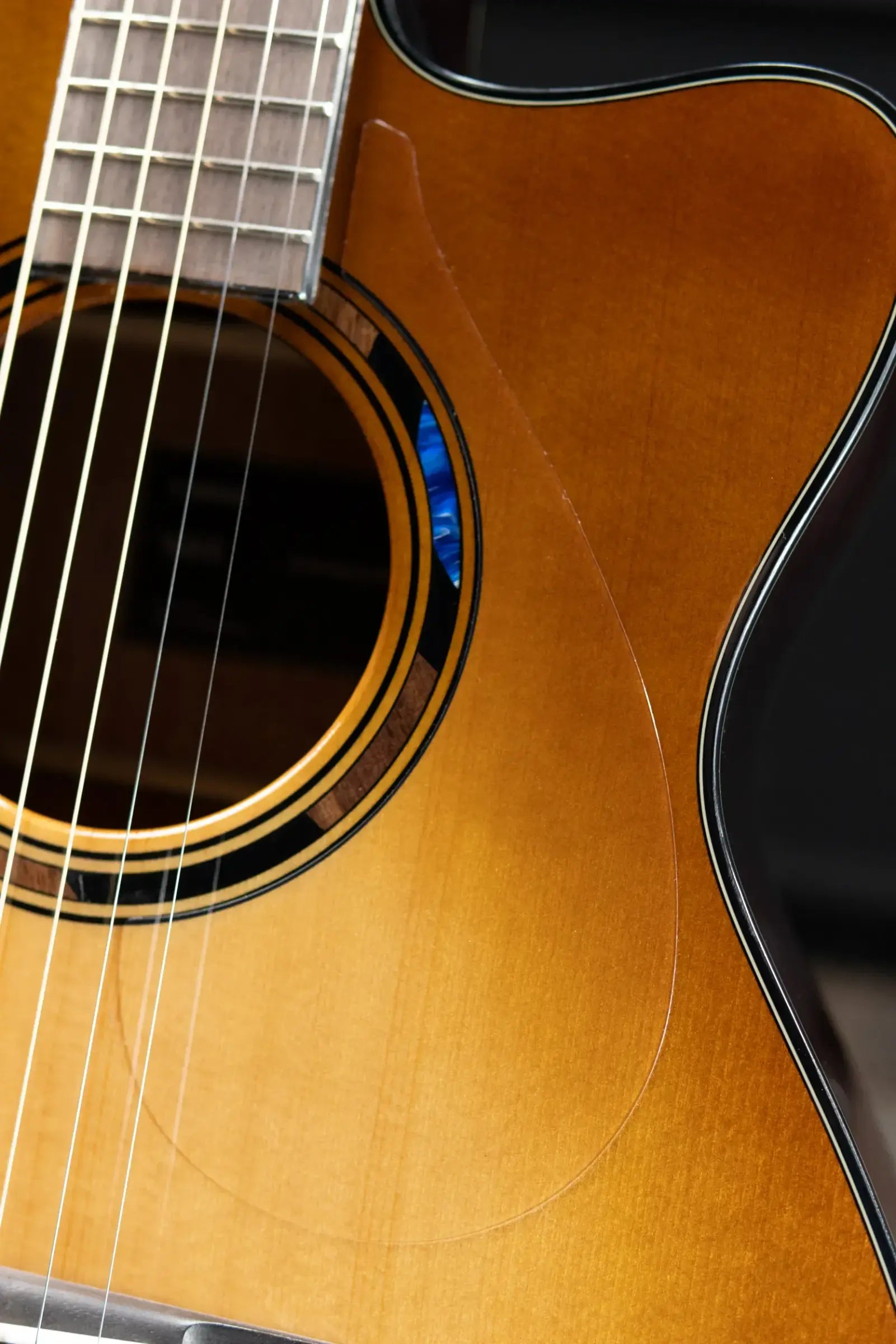 Yamaha TAS1 C Concert Cutaway Acoustic/Electric Guitar - Sand Burst with Gig Bag
