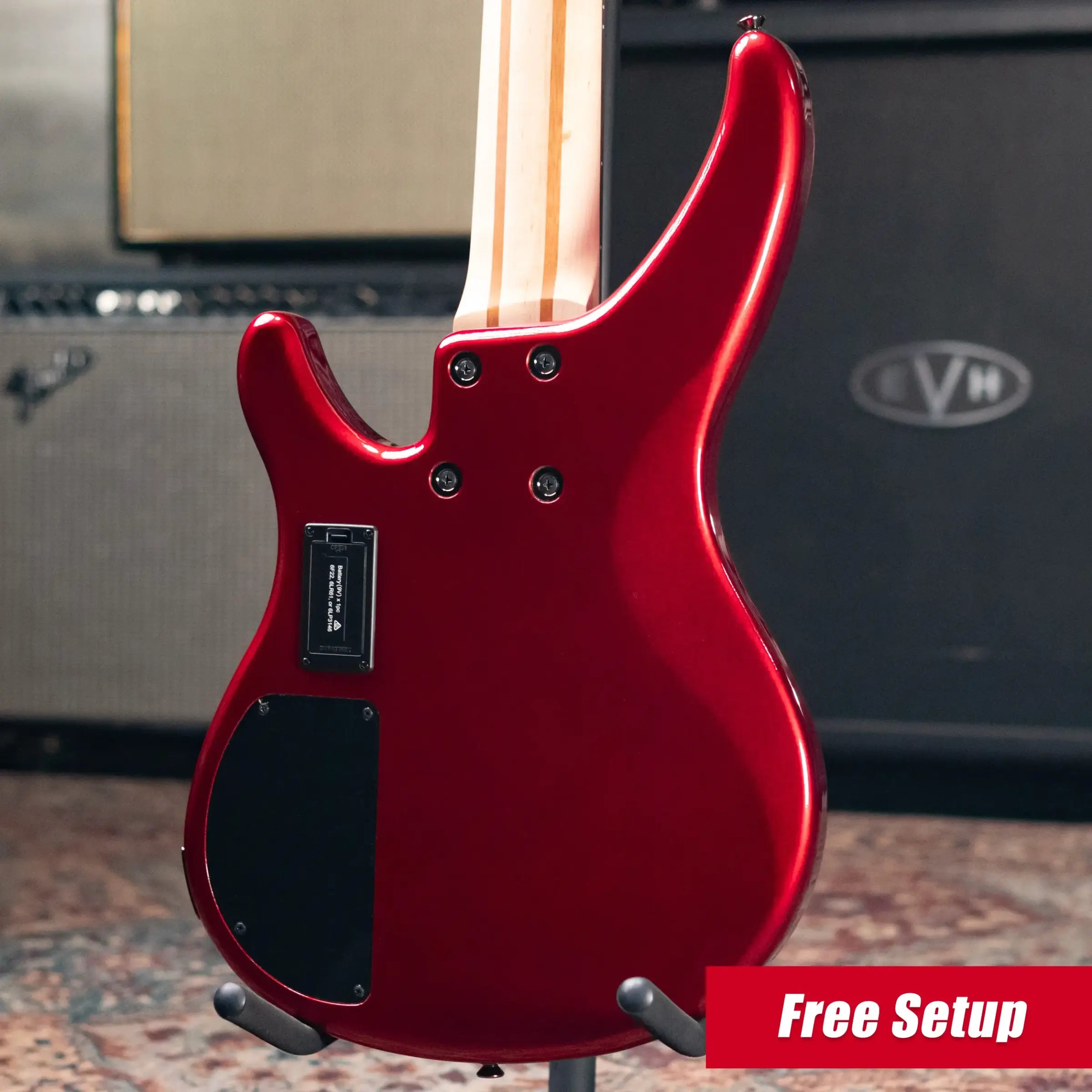 Yamaha TRBX305 5-String Electric Bass - Candy Apple Red