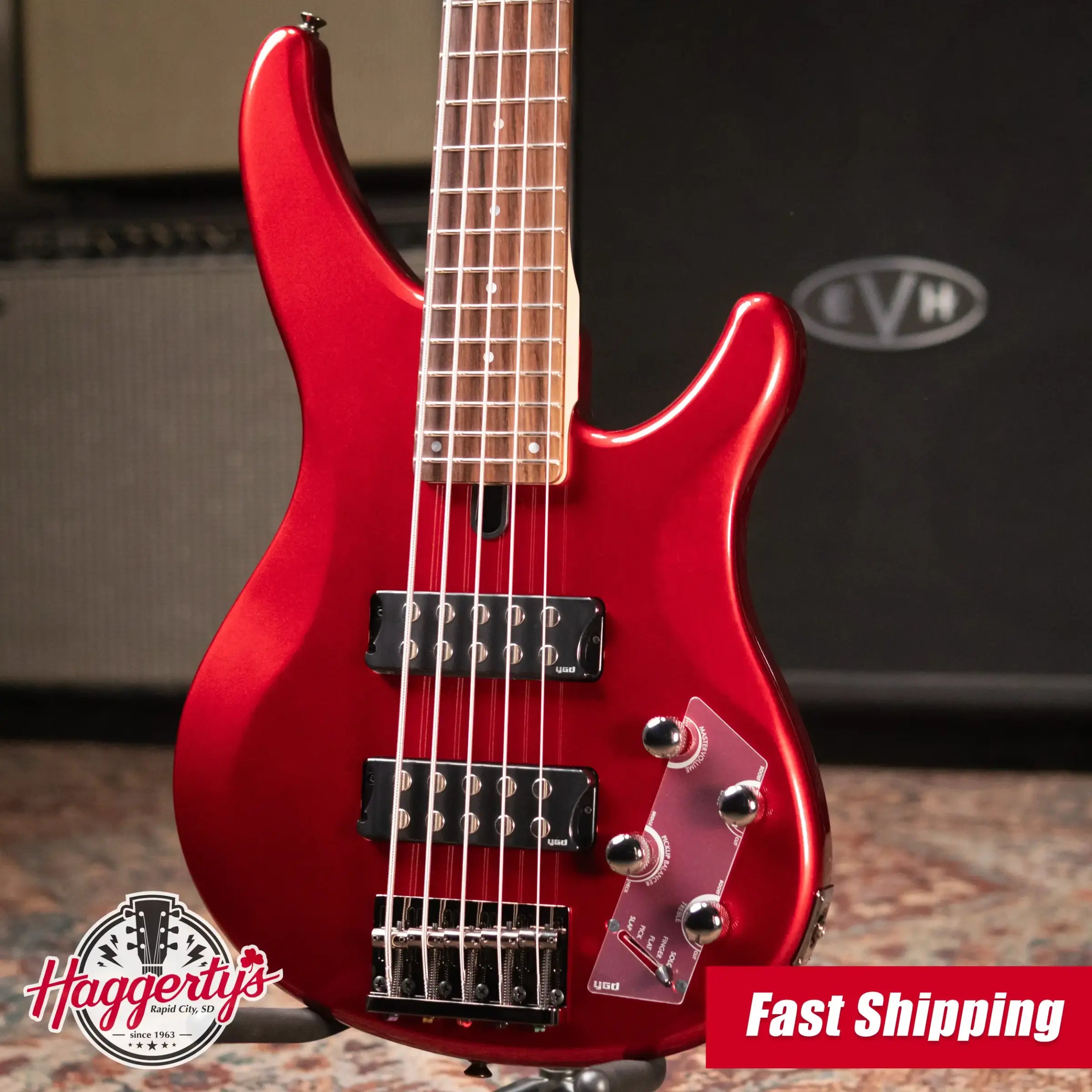 Yamaha TRBX305 5-String Electric Bass - Candy Apple Red (B-Stock)