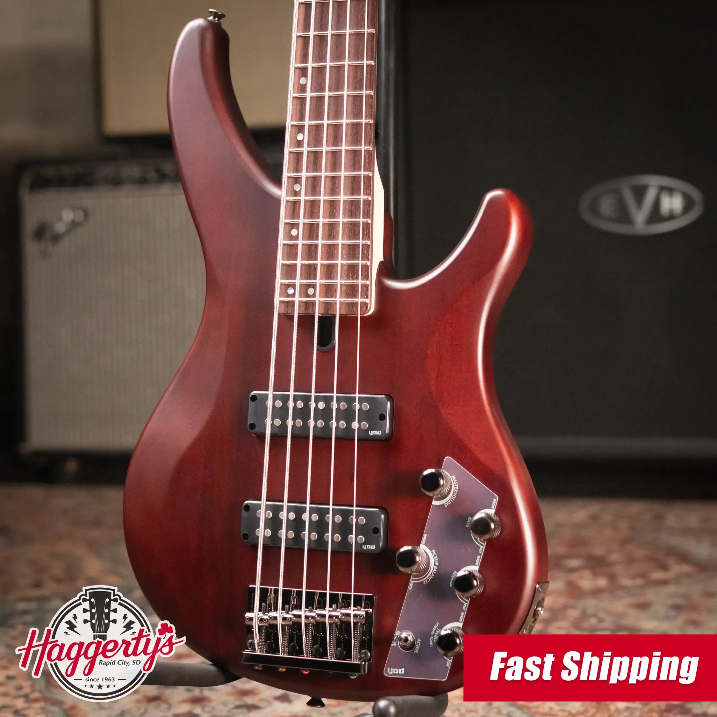 Yamaha TRBX505 5-String Electric Bass - Translucent Brown