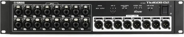 Yamaha Tio1608-D2 Digital Stage Box with Dante