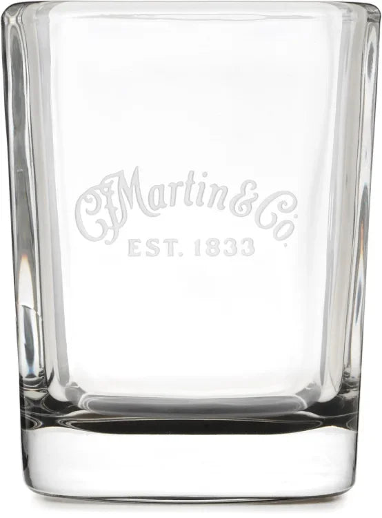 Martin Square Shot Glass with Etched Logo - 2.25 oz