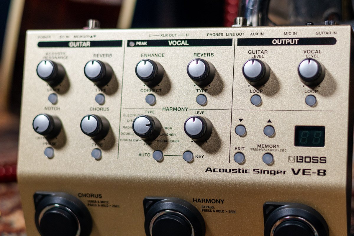 Boss VE-8 Acoustic Singer Vocal Effects Pedal