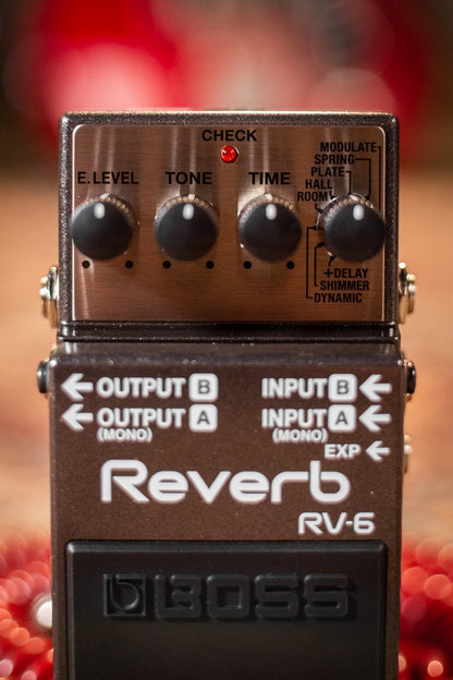 boss rv 6 reverb pedal haggertys 2