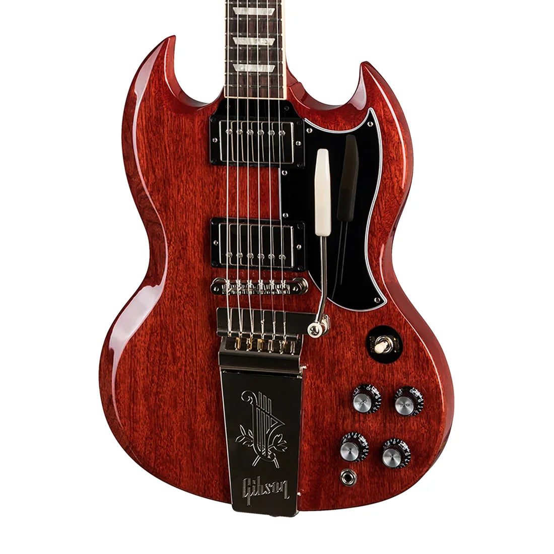 Gibson SG Standard '61 Maestro Vibrola Electric Guitar - Vintage Cherry with Hardshell Case