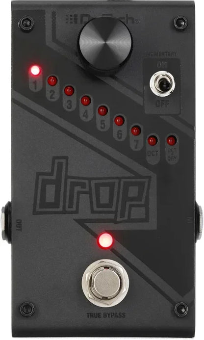 DigiTech Drop Polyphonic Drop-tune Pitch-shift Pedal - Limited Edition Black