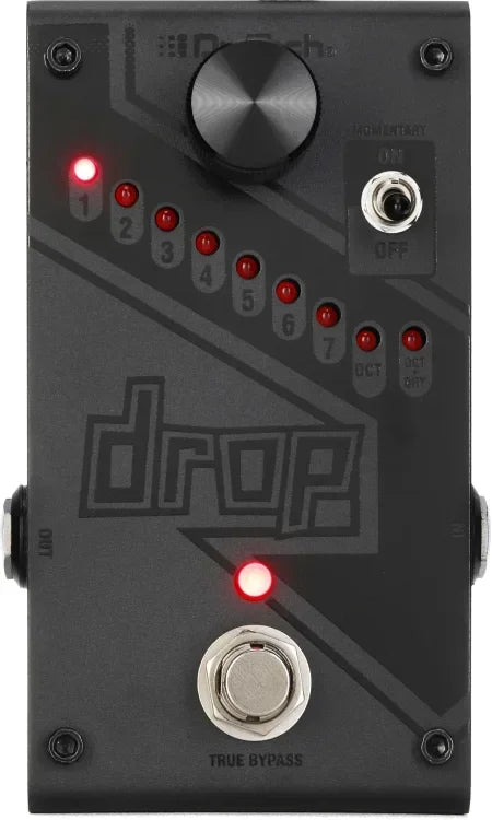 DigiTech Drop Polyphonic Drop-tune Pitch-shift Pedal - Limited Edition Black