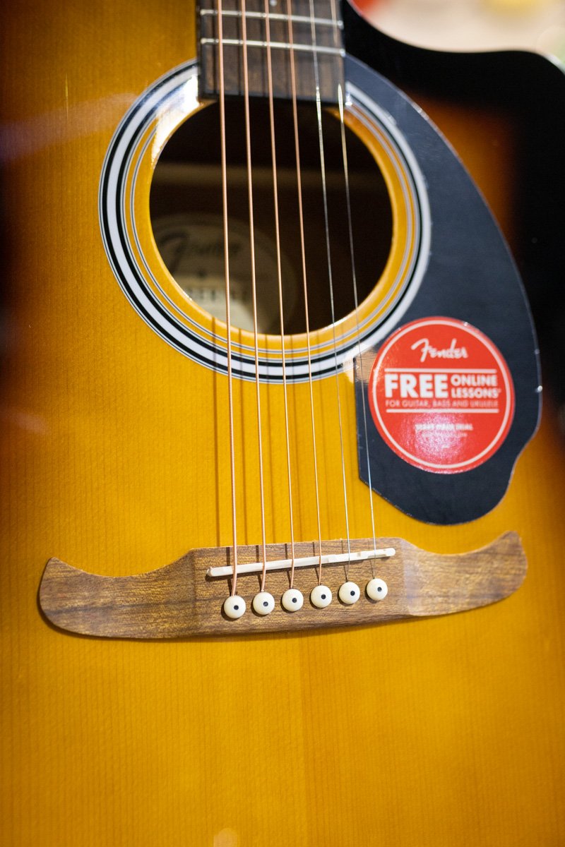 Fender FA-125ce Dreadnought Acoustic Guitar - Sunburst