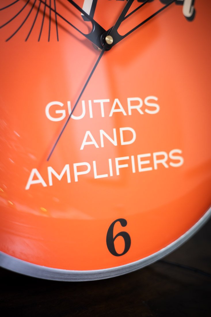 Gibson Vintage Lighted Wall Clock / Kalamazoo Orange