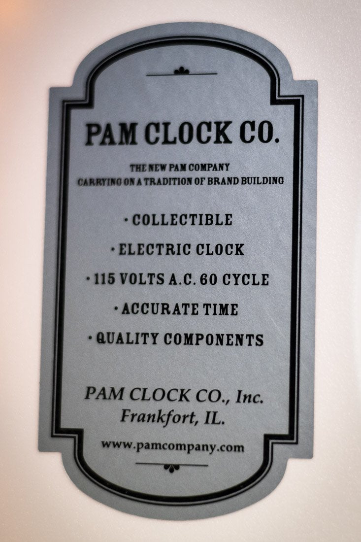 gibson vintage lighted wall clock kalamazoo orange 10