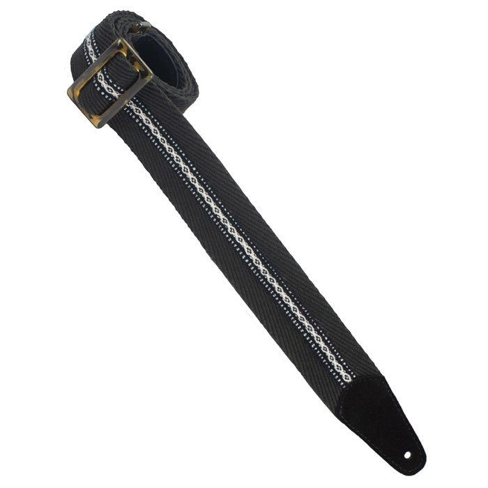 Henry Heller Tort-O-Glide Cotton Strap Black/White