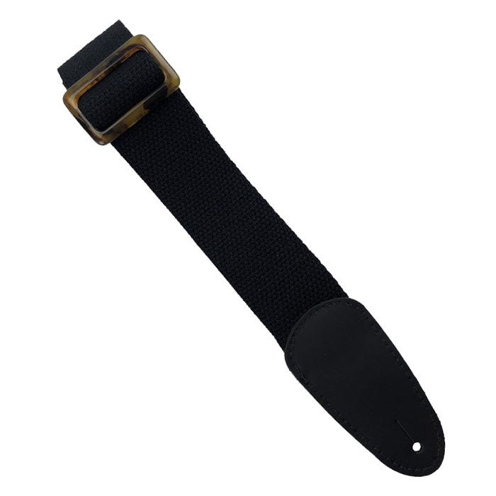 Henry Heller Tort-O Glide Triglide Cotton Guitar Strap Black