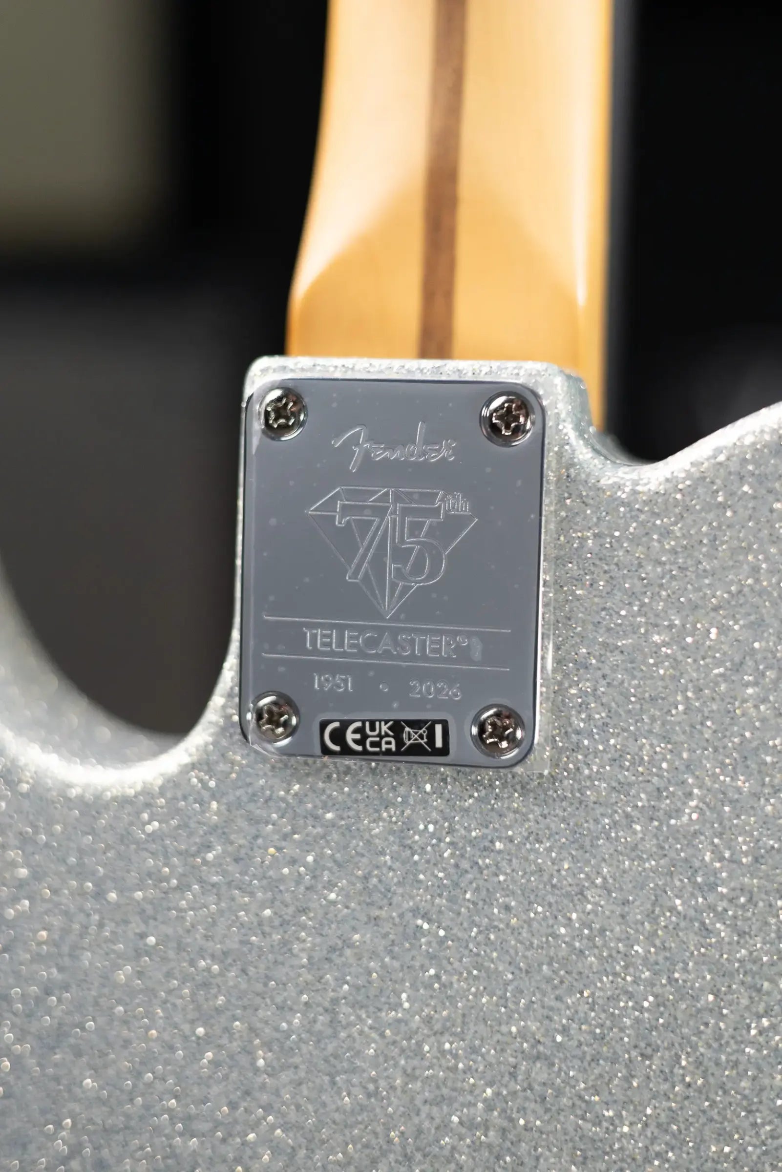 Fender 75th Anniversary Player II Telecaster Electric Guitar - Diamond Dust Sparkle with Gig Bag