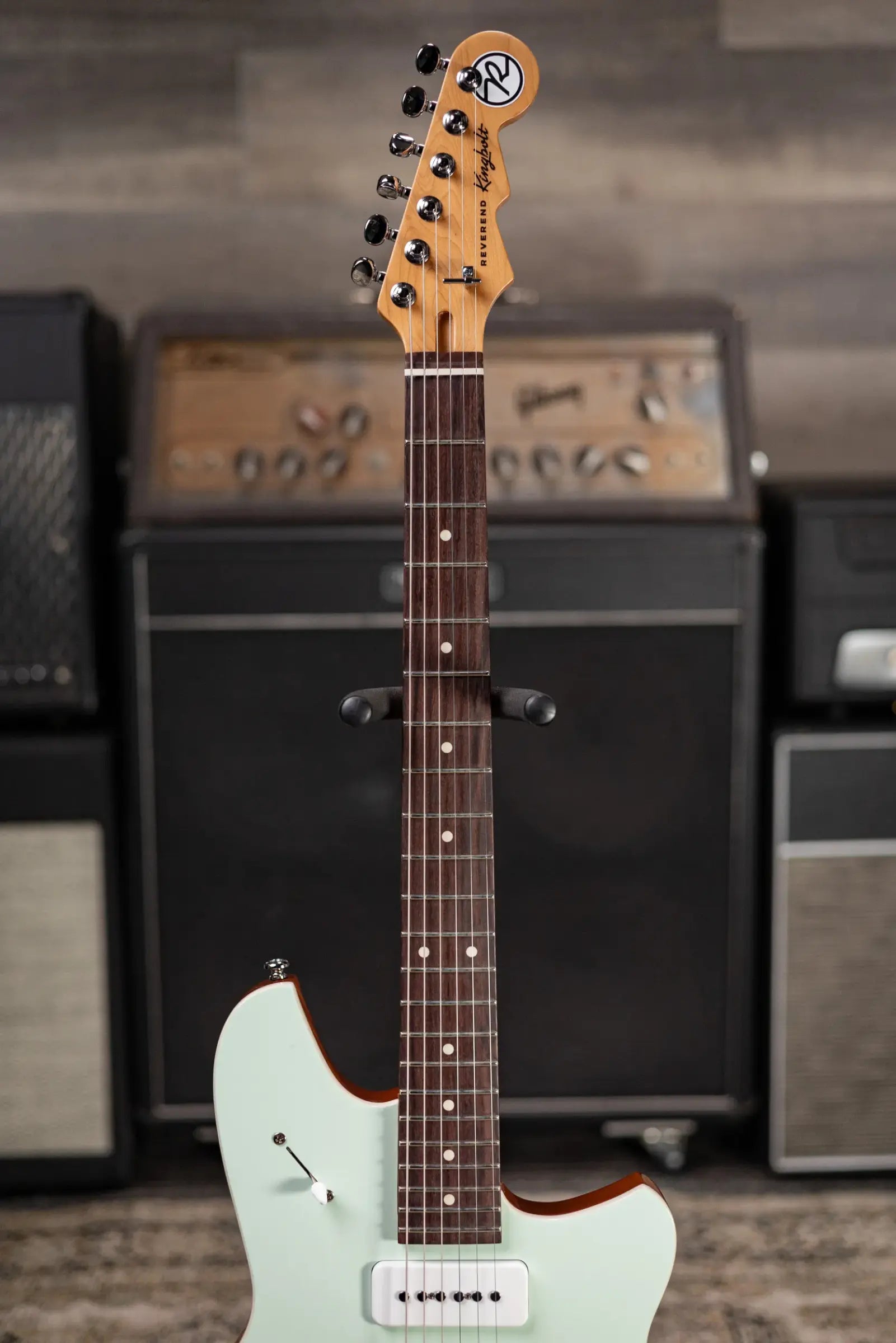 Reverend Kingbolt Air 390 Semi-Hollow Electric Guitar - Iconic Blue