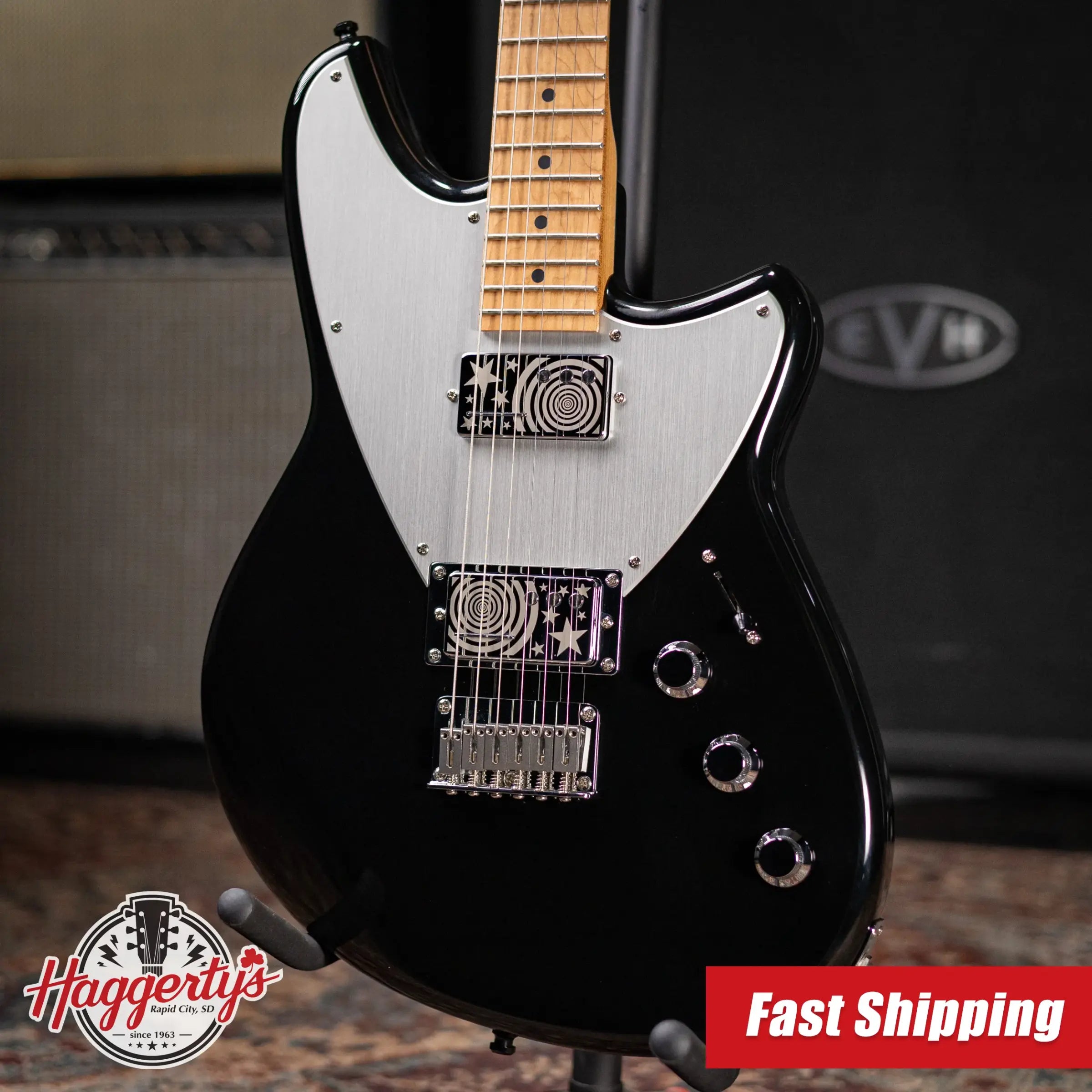 Reverend Billy Corgan Z-1 Electric Guitar - Midnight Black with Hardshell Case - Used