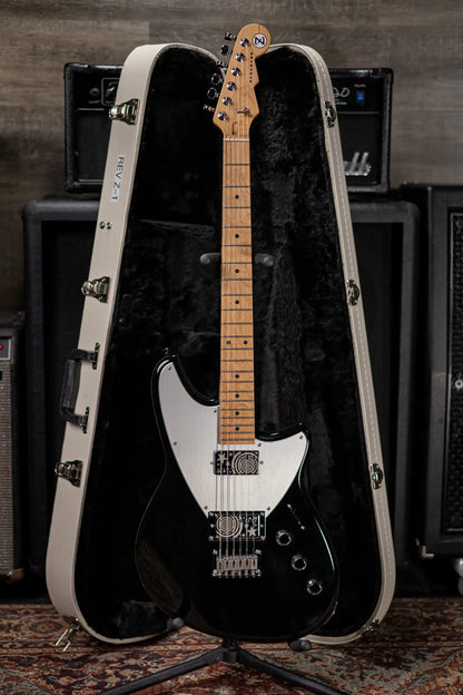 Reverend Billy Corgan Z-1 Electric Guitar - Midnight Black with Hardshell Case - Used