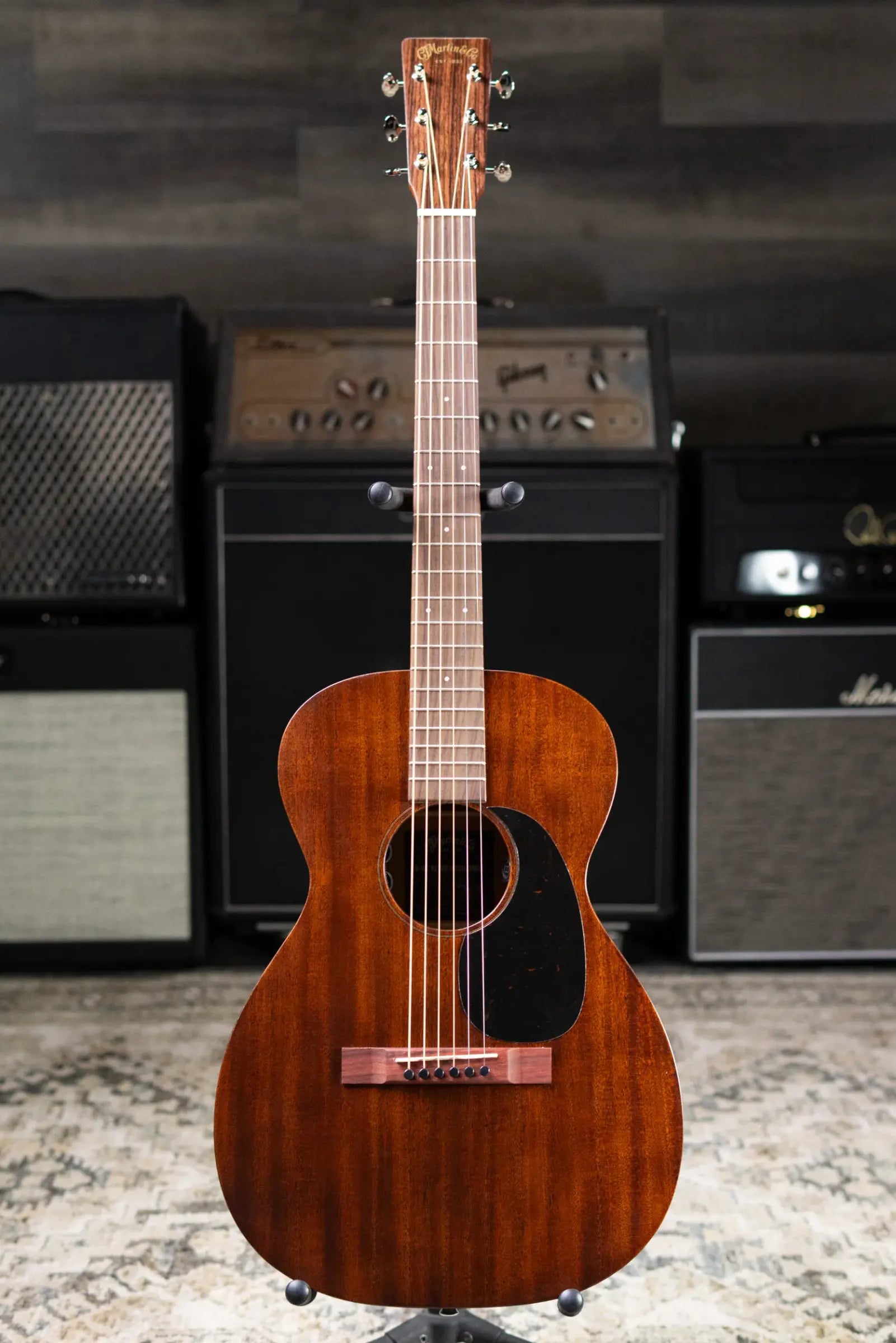 Martin 0-10E Retro Jason Isbell Concert Signature Short Scale Acoustic/Electric Guitar - Dark Mahogany with Gig Bag