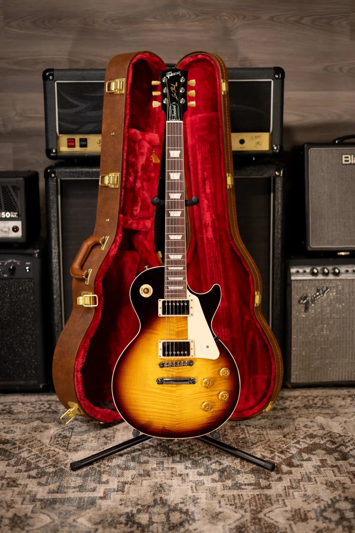 Gibson Les Paul Standard '50s Electric Guitar - Tobacco Burst with Hardshell Case