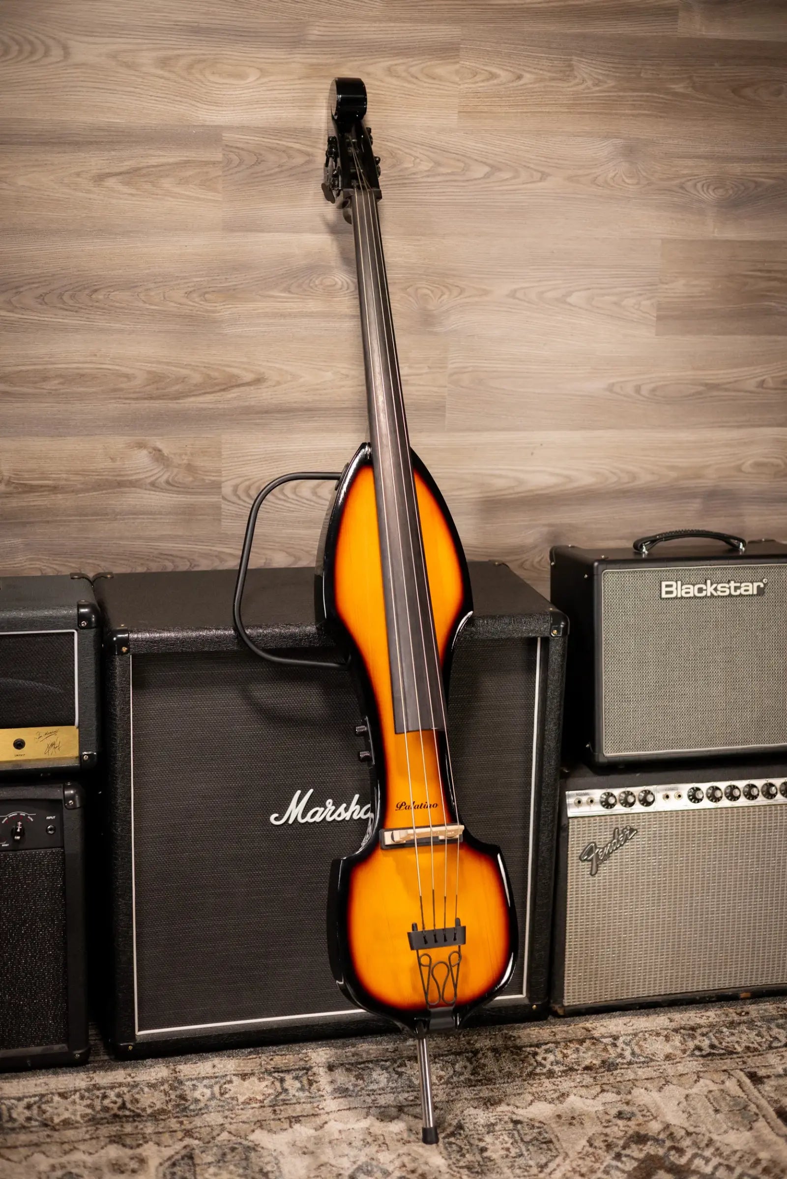 Palatino VE-500 Electric Upright Bass - Sunburst with Gig Bag - Used