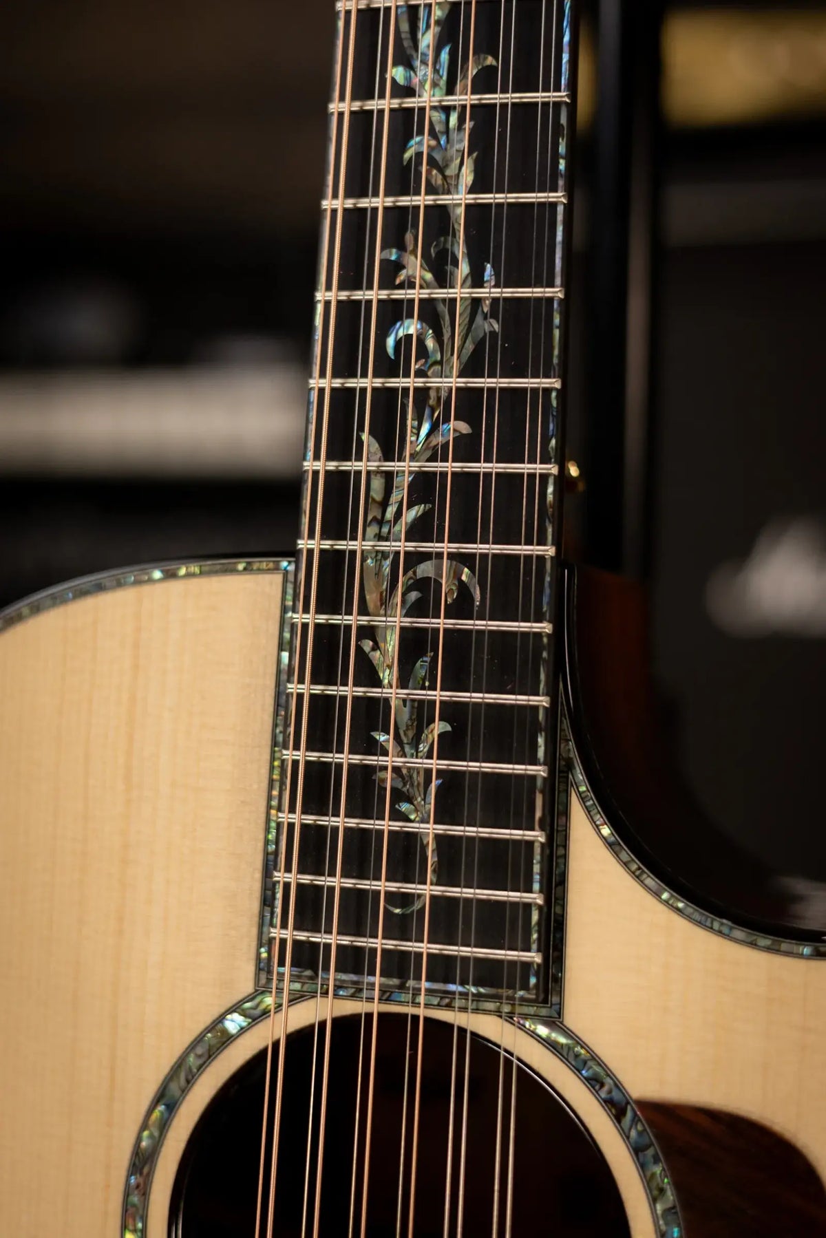 Taylor Next Generation PS54ce Presentation Series 12-String Grand Auditorium Acoustic/Electric Guitar - Honduran Rosewood/Adirondack Spruce with Hardshell Case