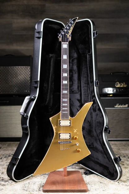 Jackson Custom Shop USA Special Edition Kelly Electric Guitar - Nitro-Relic Tour Gold Top with Hardshell Case