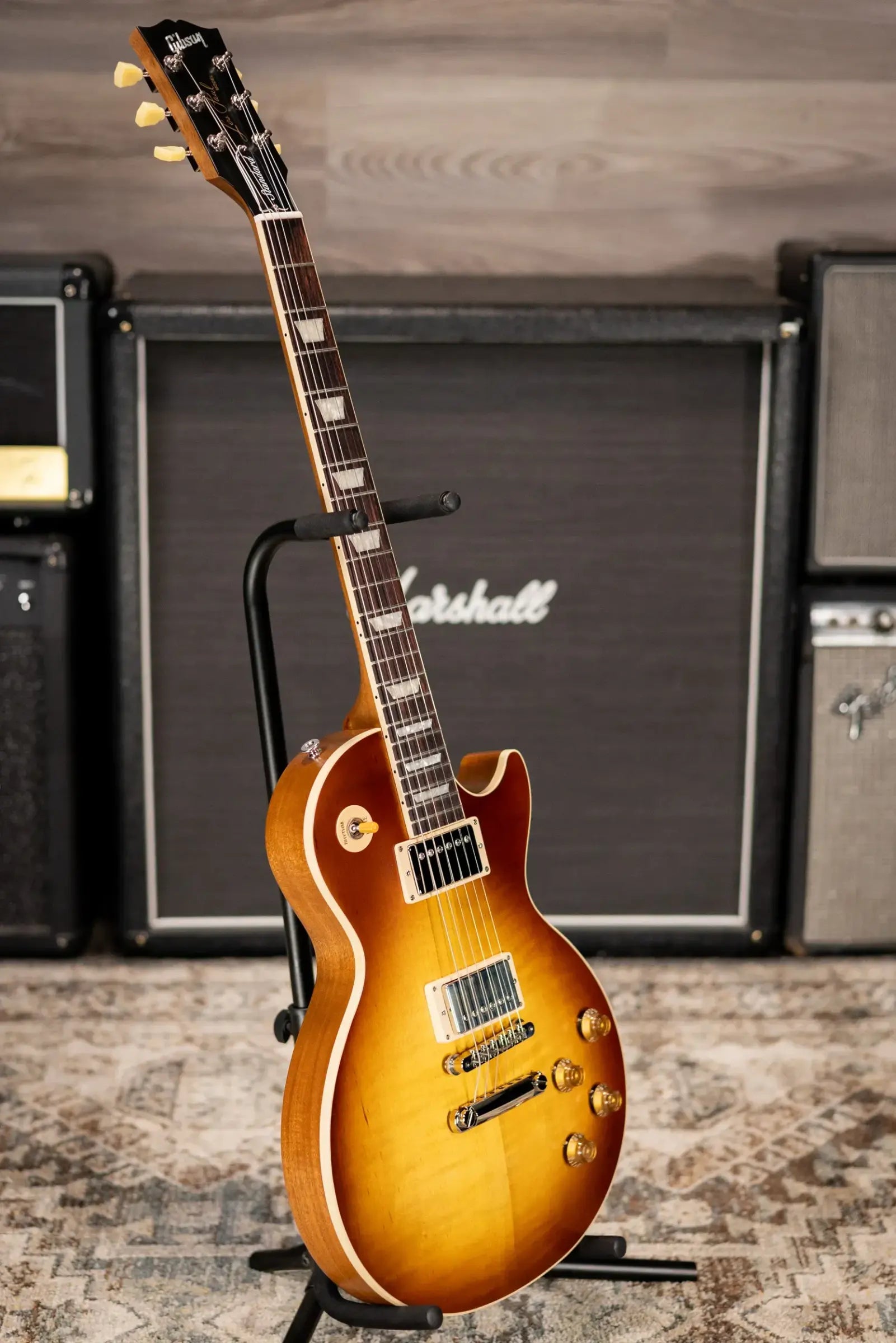 Gibson Les Paul Standard 50s Faded Electric Guitar - Vintage Tobacco with Hardshell Case