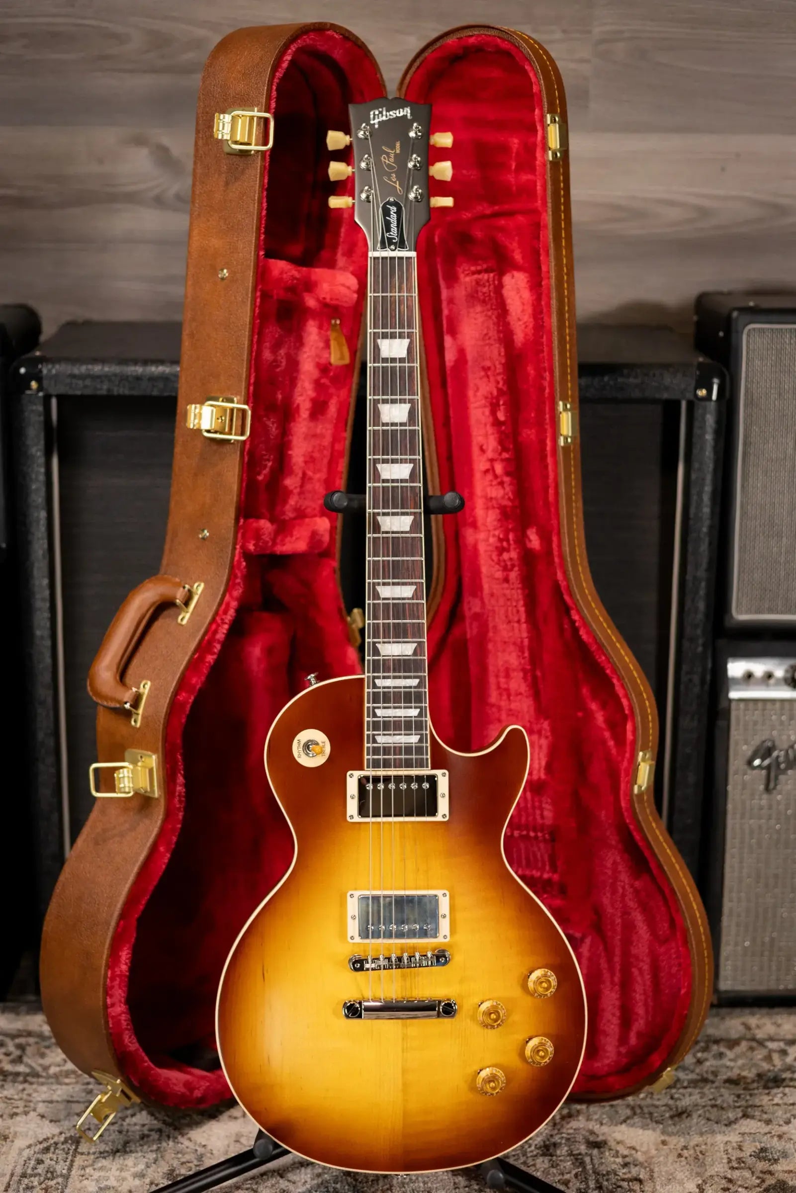 Gibson Les Paul Standard 50s Faded Electric Guitar - Vintage Tobacco with Hardshell Case