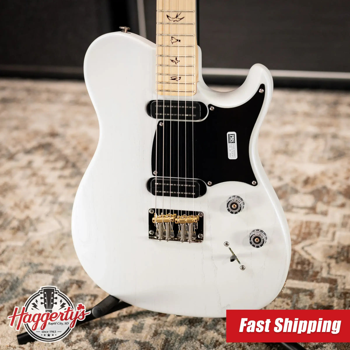 PRS NF 53 Satin Electric Guitar - Pearl White with Gig Bag