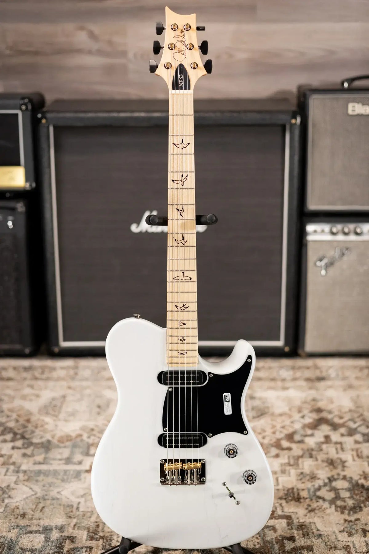 PRS NF 53 Satin Electric Guitar - Pearl White with Gig Bag
