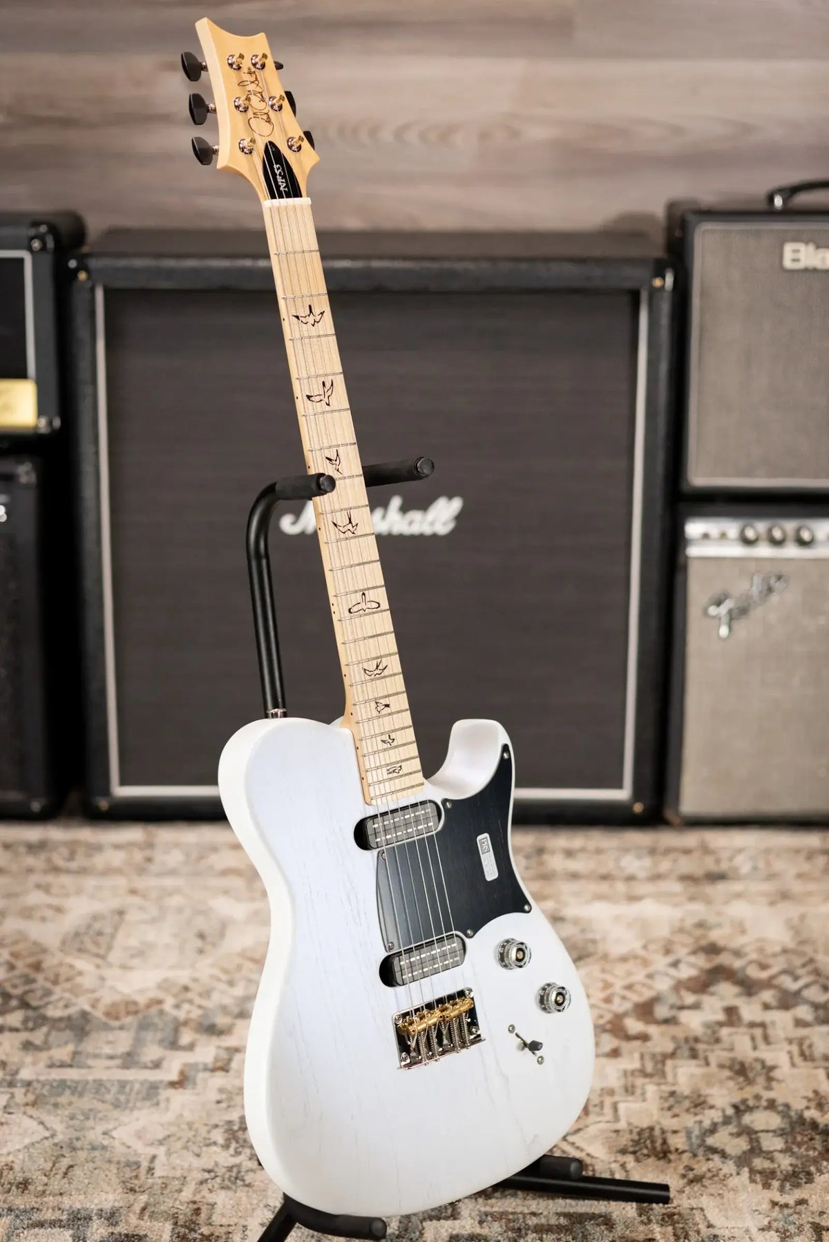 PRS NF 53 Satin Electric Guitar - Pearl White with Gig Bag