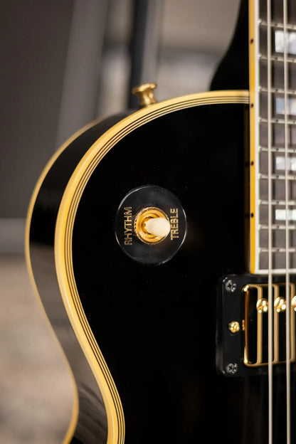 Gibson Custom Shop 1968 Les Paul Custom Reissue Electric Guitar - Ebony with Hardshell Case