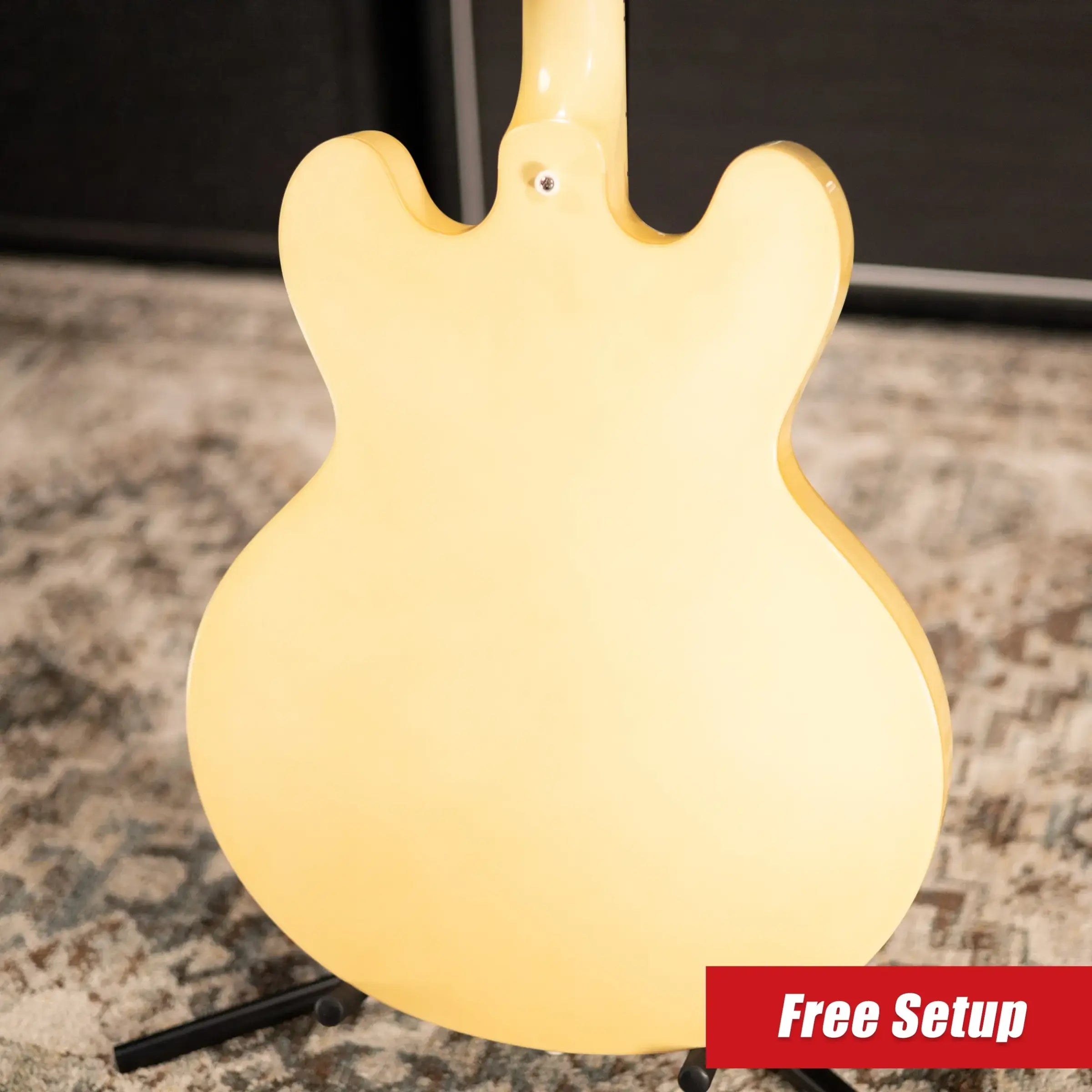 Gibson Custom Shop Limited Edition 1959 ES-330 Bigsby Reissue Hollow Body Electric Guitar - Antique White VOS with Hardshell Case