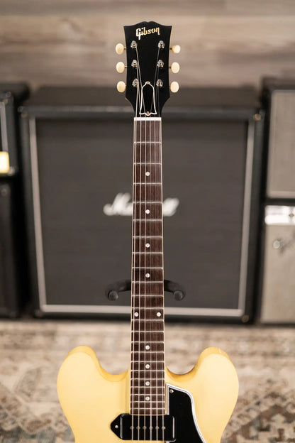 Gibson Custom Shop Limited Edition 1959 ES-330 Bigsby Reissue Hollow Body Electric Guitar - Antique White VOS with Hardshell Case