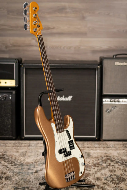 Fender Vintera III Late '60s Precision Bass - Firemist Gold with Gig Bag