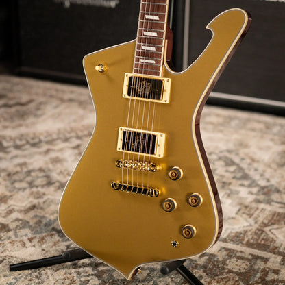 Ibanez IC420 Limited Edition Iceman Electric Guitar - Gold with Gig Bag