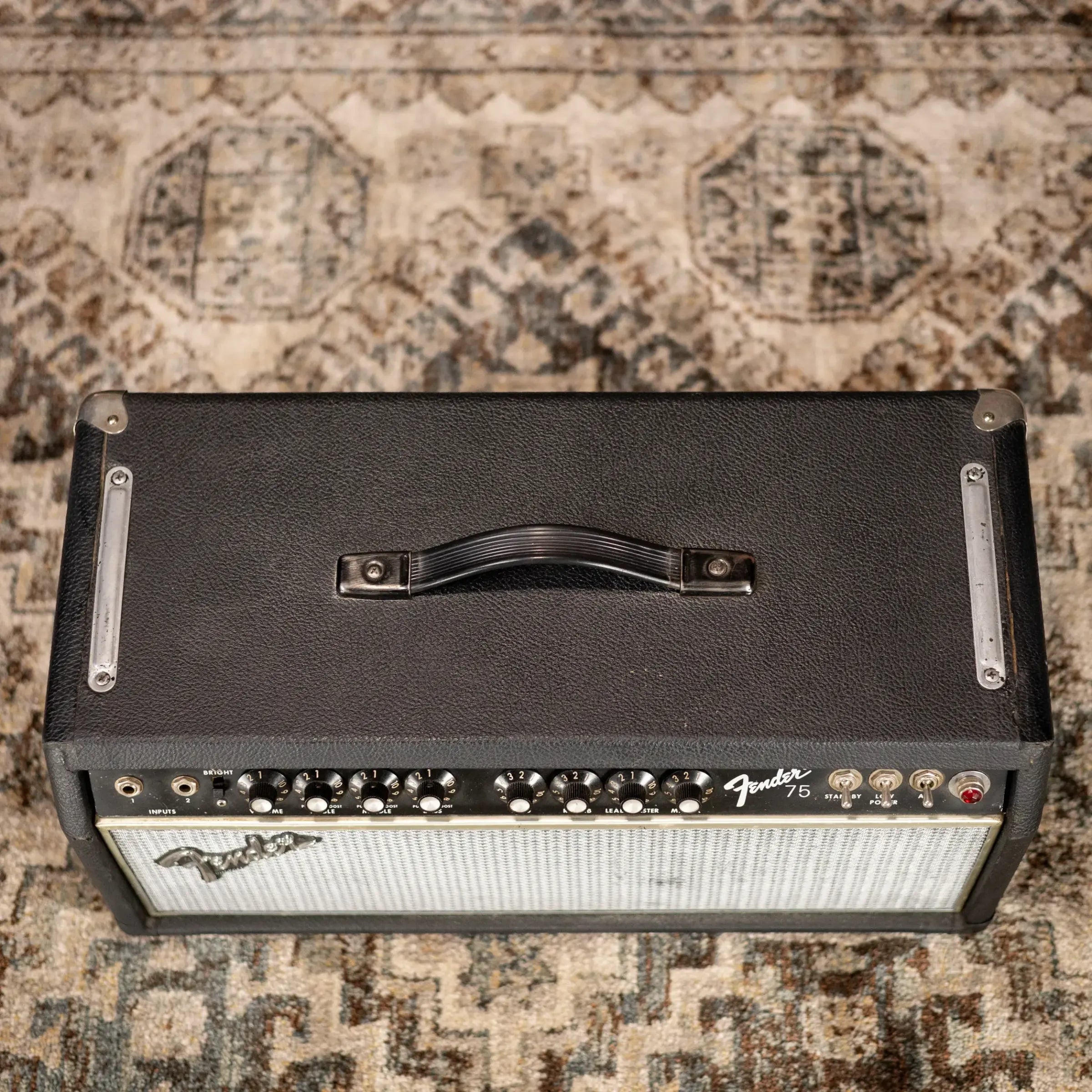 Fender 75 Vintage 1980 2-Channel 75w Hand-Wired Guitar Amplifier Head - Used