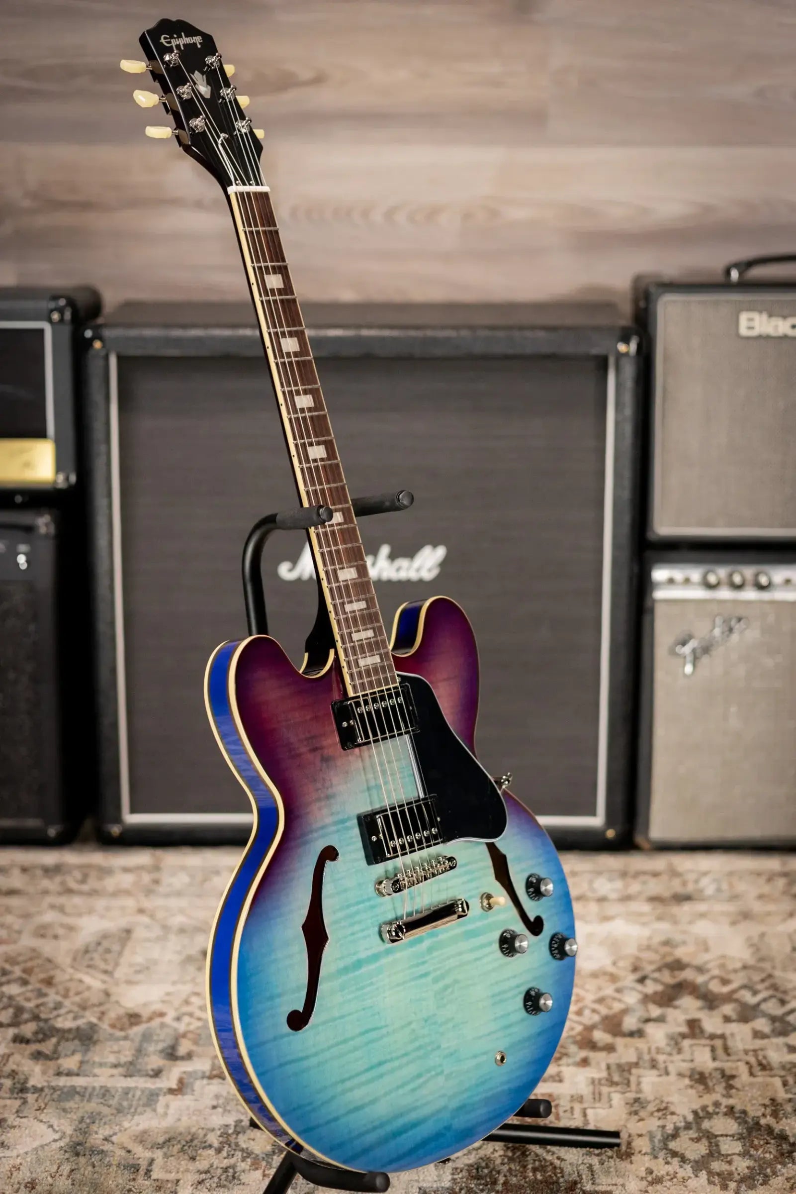 Epiphone ES-335 Figured Semi-hollow Electric Guitar - Blueberry Burst