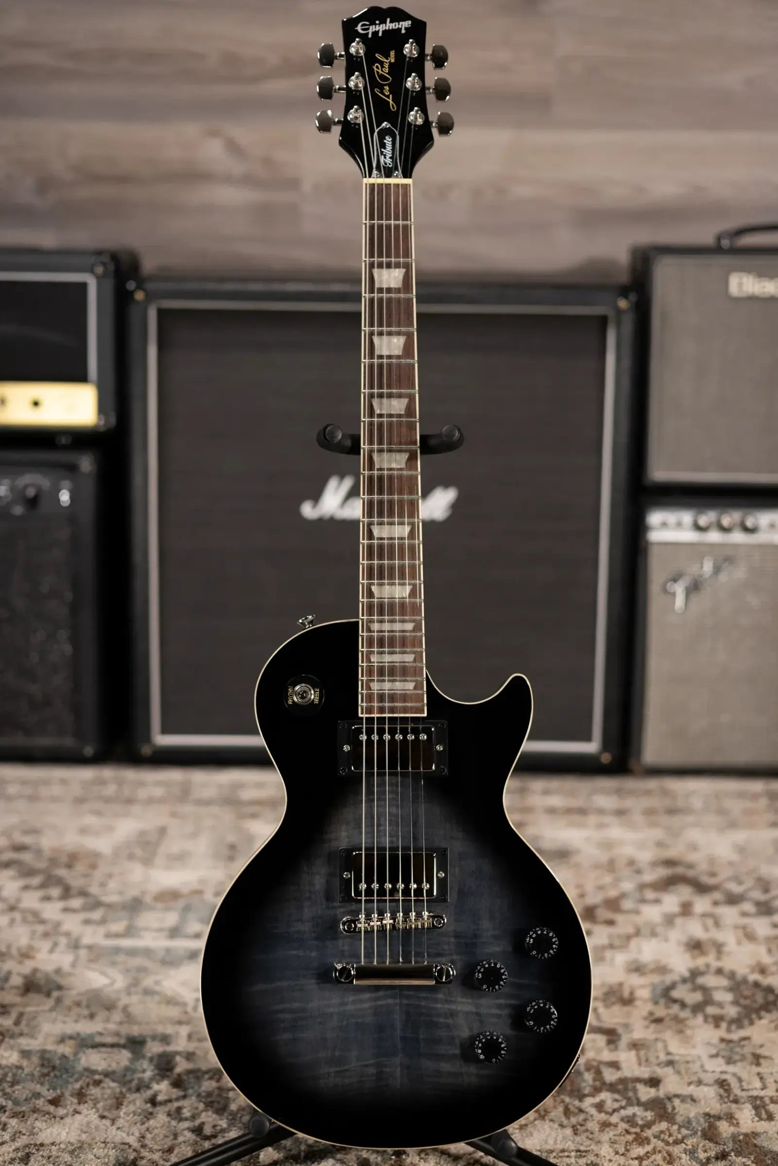 Epiphone Les Paul Tribute Plus Electric Guitar - Transparent Ebony