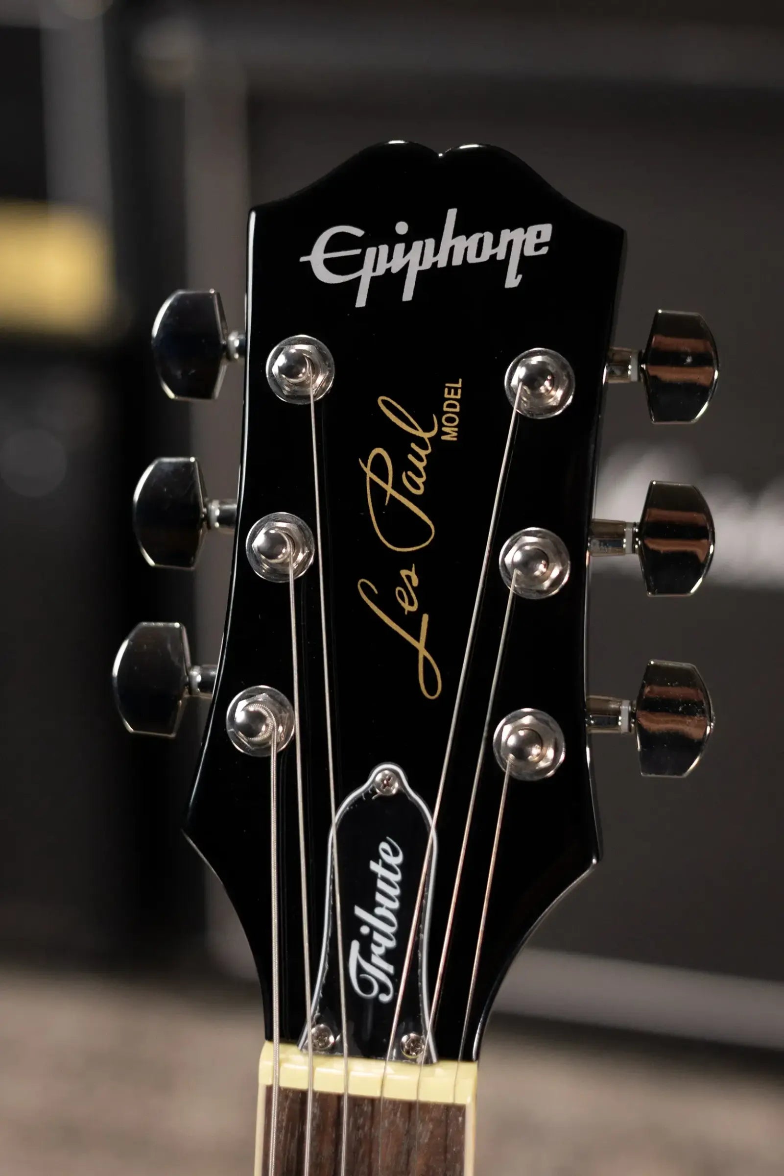Epiphone Les Paul Tribute Plus Electric Guitar - Transparent Ebony