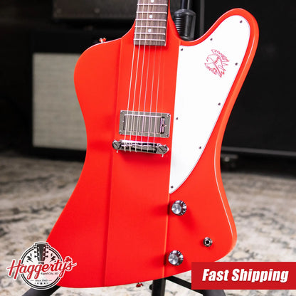 Epiphone 1963 Firebird I Reissue Electric Guitar - Cardinal Red with  Hardshell Case