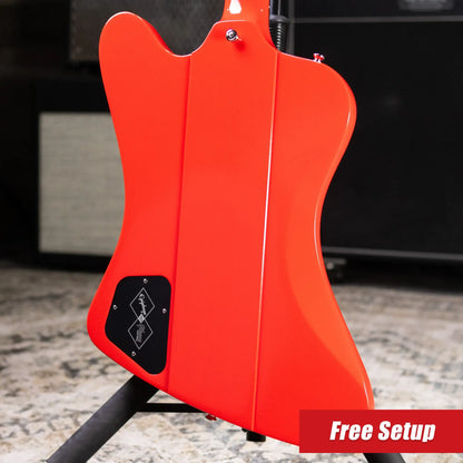 Epiphone 1963 Firebird I Reissue Electric Guitar - Cardinal Red with  Hardshell Case