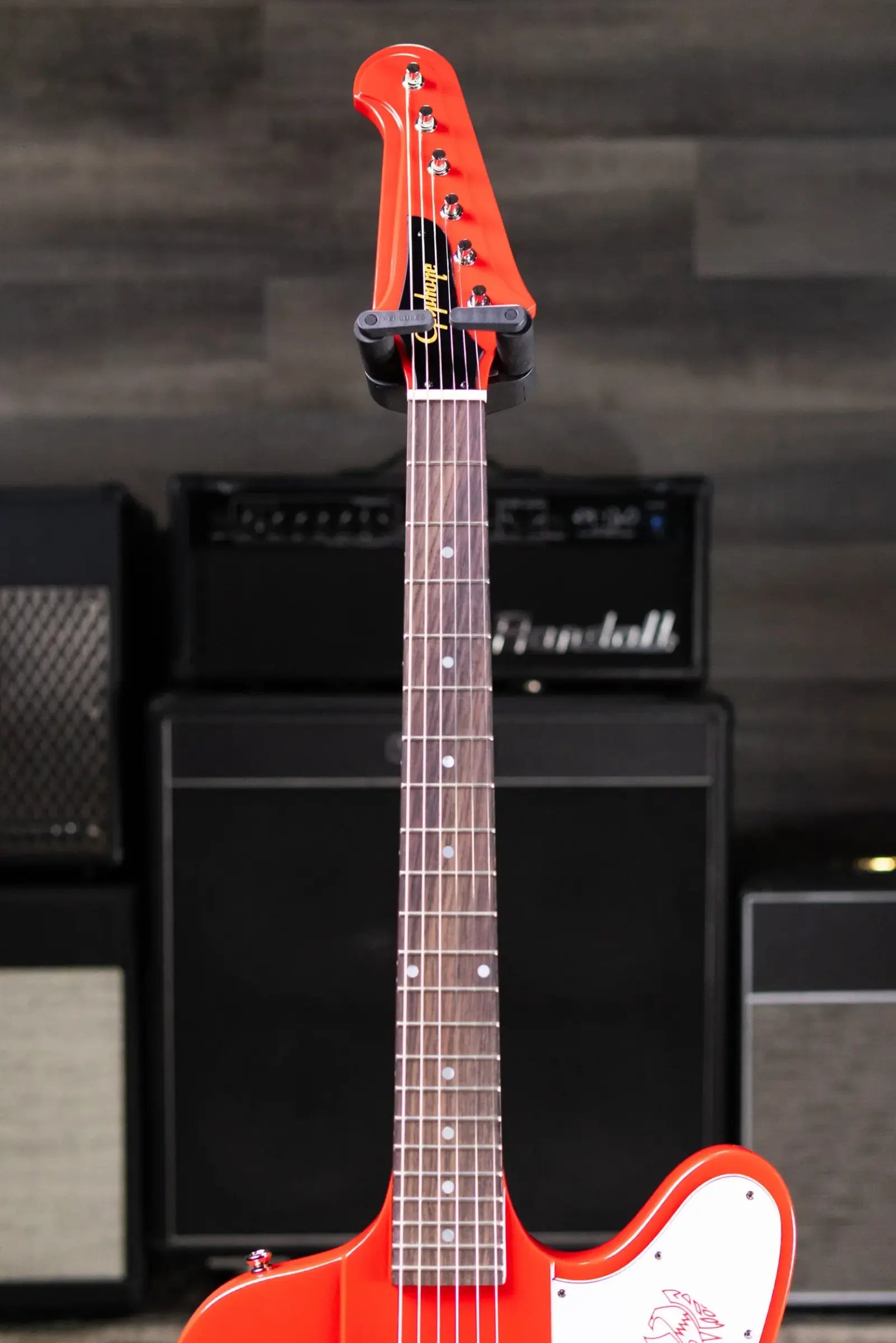 Epiphone 1963 Firebird I Reissue Electric Guitar - Cardinal Red with  Hardshell Case